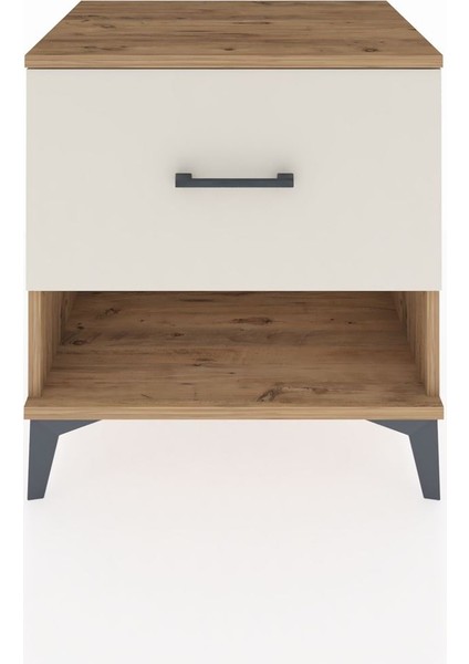 Hyperion Komodin Tek Çekmeceli 60X44X64 Çam-Aytaşı
