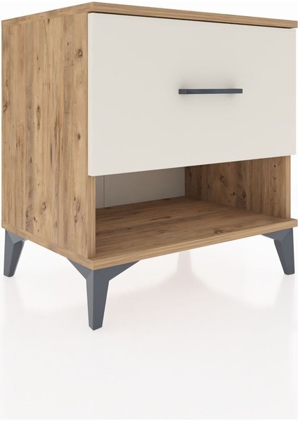 Hyperion Komodin Tek Çekmeceli 60X44X64 Çam-Aytaşı fiyatları