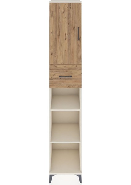 Hyperion Dolap 5 Raflı Tek Çekmeceli Tek Kapaklı 44X44X243 Aytaşı-Çam