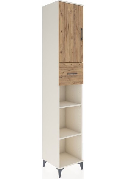 Hyperion Dolap 5 Raflı Tek Çekmeceli Tek Kapaklı 44X44X243 Aytaşı-Çam fiyatları