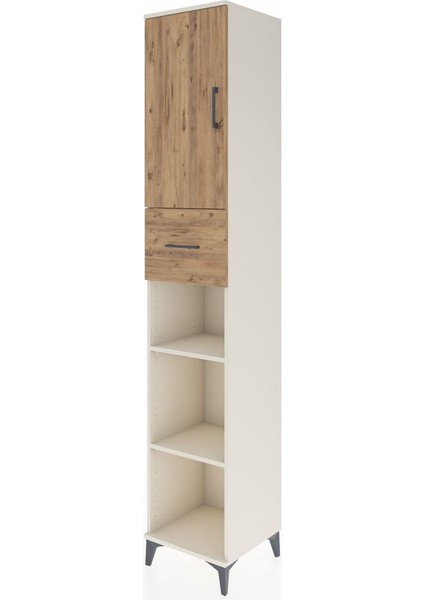 Hyperion Dolap 5 Raflı Tek Çekmeceli Tek Kapaklı 44X44X243 Aytaşı-Çam modelleri