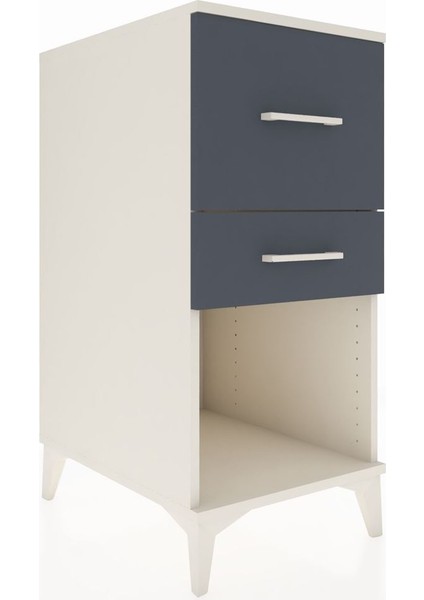 Kronos Komodin 2 Çekmeceli 44X59X96 Aytaşı-Antrasit fiyatları