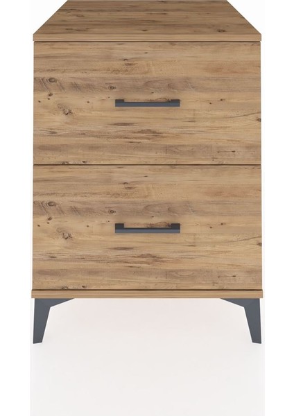 Kronos Komodin 2 Çekmeceli 60X59X80 Çam-Çam
