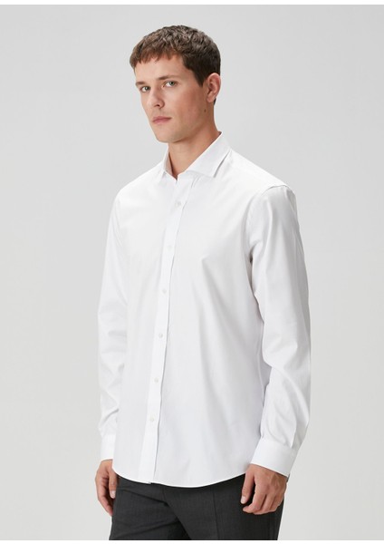 Custom Fit Beyaz Gömlek indirimleri