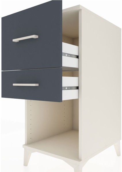 Kronos Komodin 2 Çekmeceli 44X59X96 Aytaşı-Antrasit indirimleri