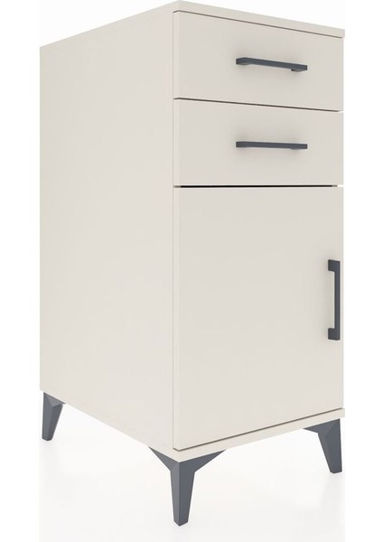 Kronos Komodin Tek Raflı 2 Çekmeceli Tek Kapaklı 44X59X96 Aytaşı-Aytaşı fiyatları