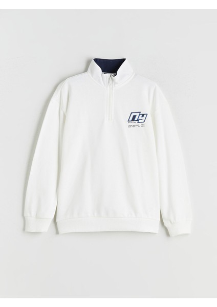 Yeni Sezon Dik Yaka Erkek Çocuk Sweatshirt