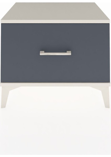 Hyperion Komodin Tek Çekmeceli 60X44X48 Aytaşı-Antrasit