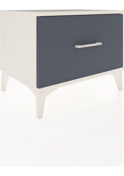 Hyperion Komodin Tek Çekmeceli 60X44X48 Aytaşı-Antrasit fiyatları