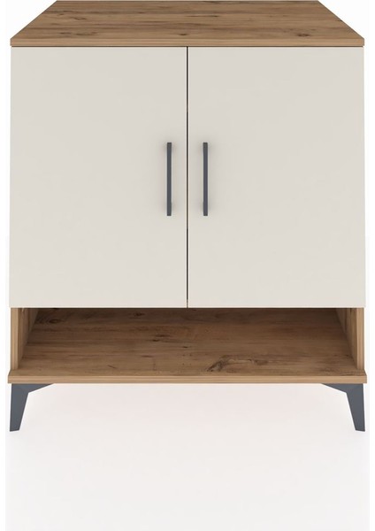 Kronos Şifonyer 3 Raflı 2 Kapaklı 88X59X96 Çam-Aytaşı