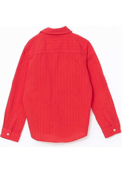 Yeni Sezon Uzun Kollu Dokulu Erkek Çocuk Gömlek fırsatları