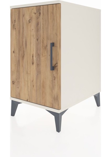 Kronos Komodin 2 Raflı Tek Kapaklı 44X59X80 Aytaşı-Çam modelleri