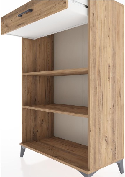 Hyperion Dolap 2 Raflı Tek Çekmeceli 88X44X134 Çam-Çam indirimleri