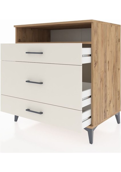 Kronos Şifonyer Tek Raflı 3 Çekmeceli 88X59X96 Çam-Aytaşı fırsatları