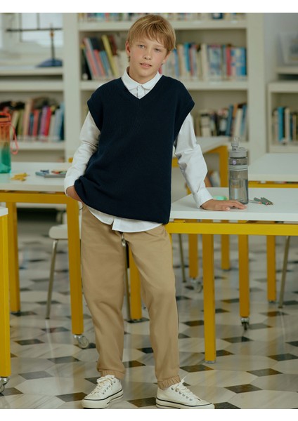 Yeni Sezon Beli Lastikli Erkek Çocuk Pantolon