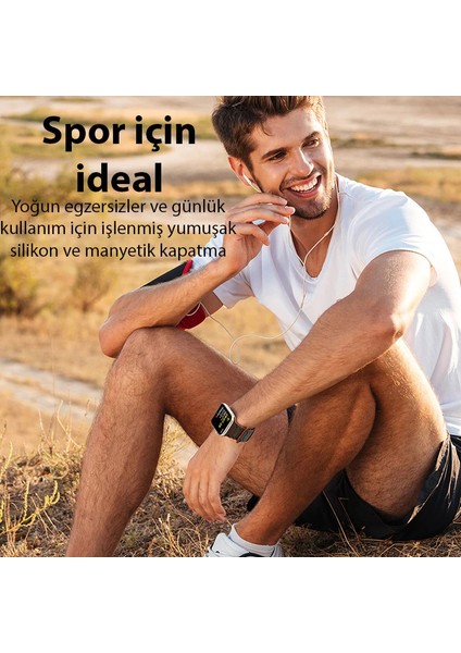 Dux Ducis Apple Watch 42/44/45MM Için Manyetik Armor Silikon Kordon KAYIŞ-(1903) indirimleri