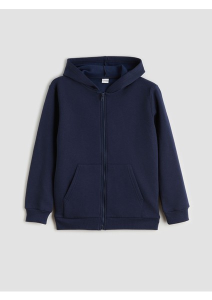 Yeni Sezon Kapüşonlu Erkek Çocuk Kalın Fermuarlı Sweatshirt fiyatları