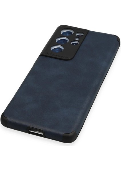 CPT16 Samsung Galaxy S21 Ultra Kılıf Loop Deri Silikon - Lacivert fırsatları