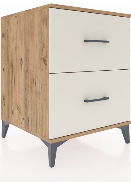 Kronos Komodin 2 Çekmeceli 60X59X80 Çam-Aytaşı fiyatları