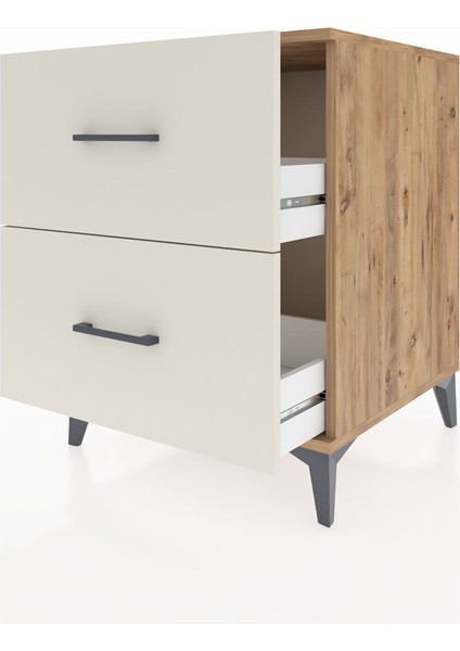 Kronos Komodin 2 Çekmeceli 60X59X80 Çam-Aytaşı fırsatları