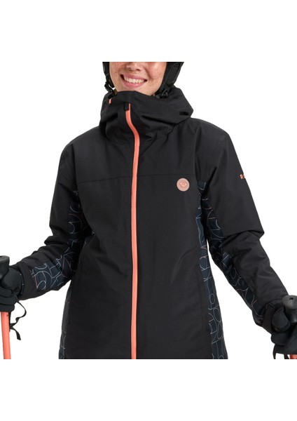 Galaxy Jk Kadın Siyah Snowboard Ceketi