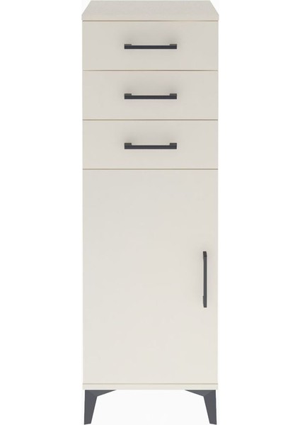 Arges Dolap 3 Çekmeceli Tek Kapaklı 44X30X134 Aytaşı-Aytaşı
