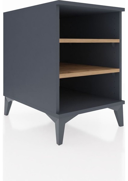 Kronos Komodin 2 Raflı 44X59X64 Antrasit-Çam fiyatları