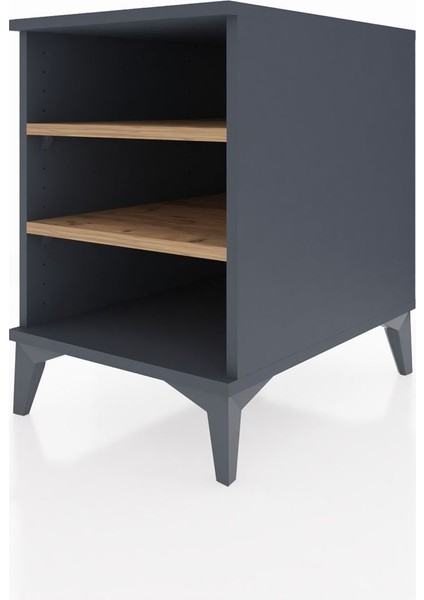 Kronos Komodin 2 Raflı 44X59X64 Antrasit-Çam modelleri