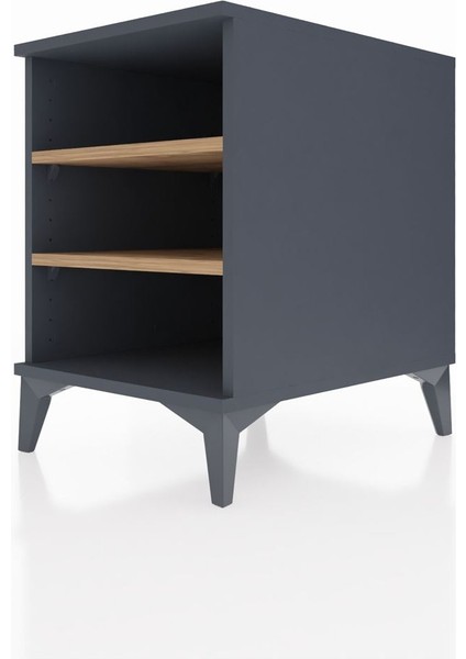 Kronos Komodin 2 Raflı 44X59X64 Antrasit-Çam indirimleri