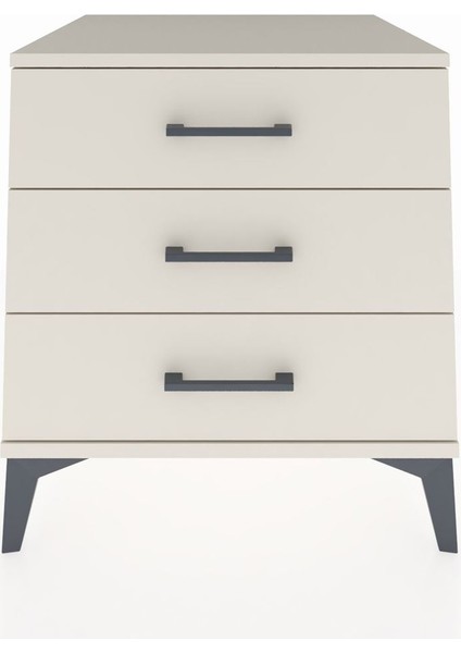 Kronos Komodin 3 Çekmeceli 60X59X64 Aytaşı-Aytaşı