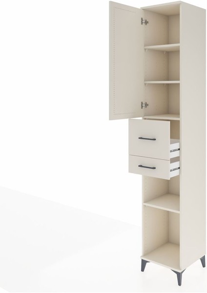 Hyperion Dolap 4 Raflı 2 Çekmeceli Tek Kapaklı 44X44X243 Aytaşı-Aytaşı fırsatları