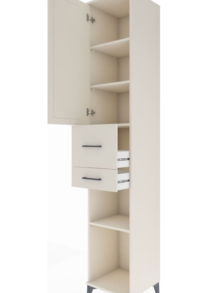 Hyperion Dolap 4 Raflı 2 Çekmeceli Tek Kapaklı 44X44X243 Aytaşı-Aytaşı indirimleri