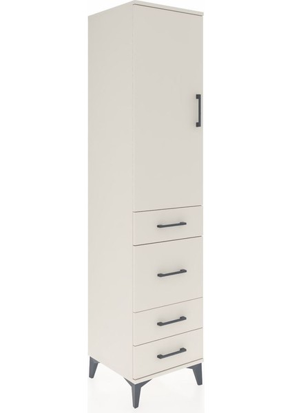 Hyperion Dolap 3 Raflı 4 Çekmeceli Tek Kapaklı 44X44X195 Aytaşı-Aytaşı fiyatları