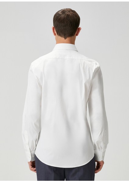 Slim Fit Beyaz Gömlek indirimleri