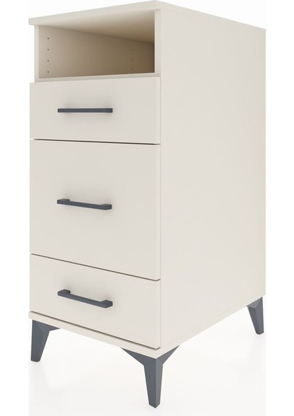 Kronos Komodin Tek Raflı 3 Çekmeceli 44X59X96 Aytaşı-Aytaşı modelleri