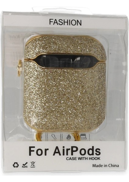CPT16 Airpods 2 (2.nesil) Spell Simli Kılıf - Gold