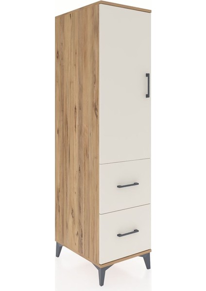 Kronos Dolap 3 Raflı 2 Çekmeceli Tek Kapaklı 44X59X182 Çam-Aytaşı fiyatları