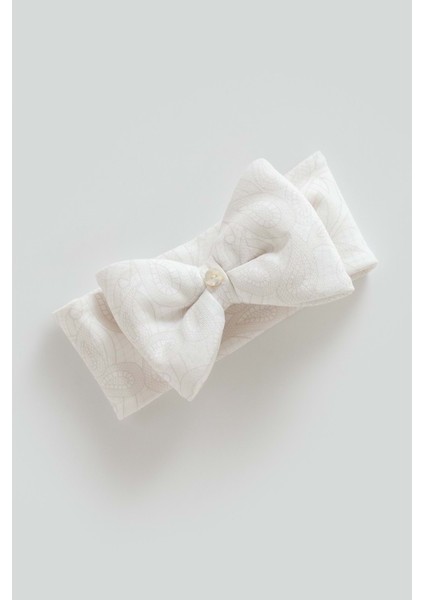 Tıny Lace Düğme Detaylı Saç Bandı - Caramell - BNT1915 - Ekru - St - BNT1915-EKRU-ST Ekru