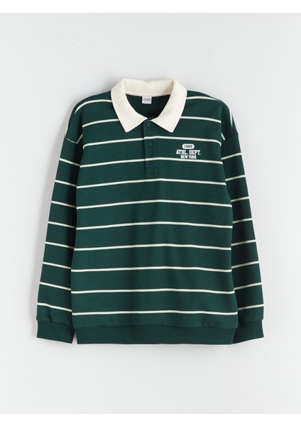 Yeni Sezon Polo Yaka Erkek Çocuk Sweatshirt