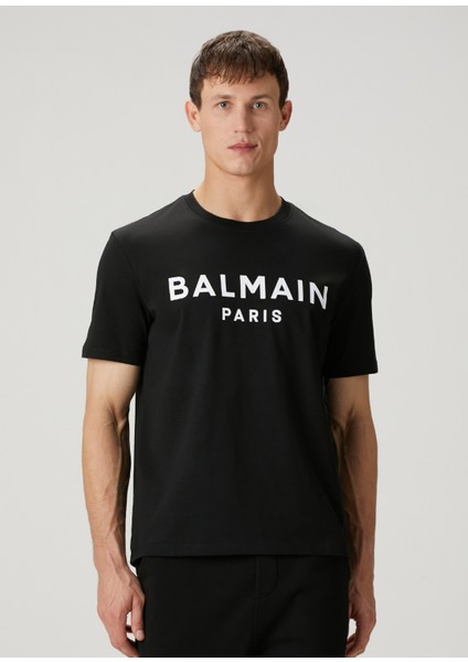 Siyah Logo Baskılı T-Shirt