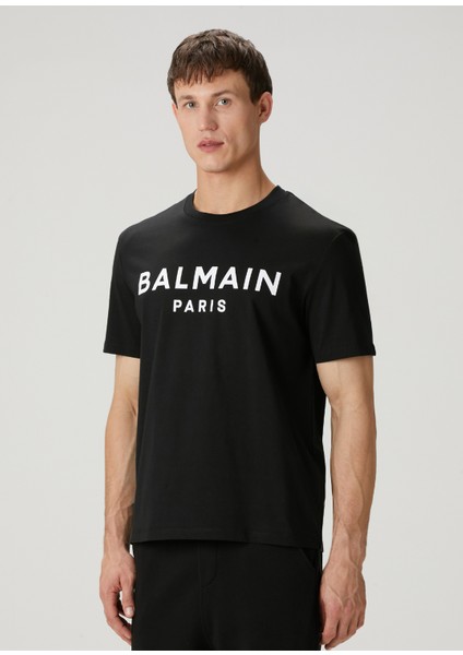 Siyah Logo Baskılı T-Shirt modelleri