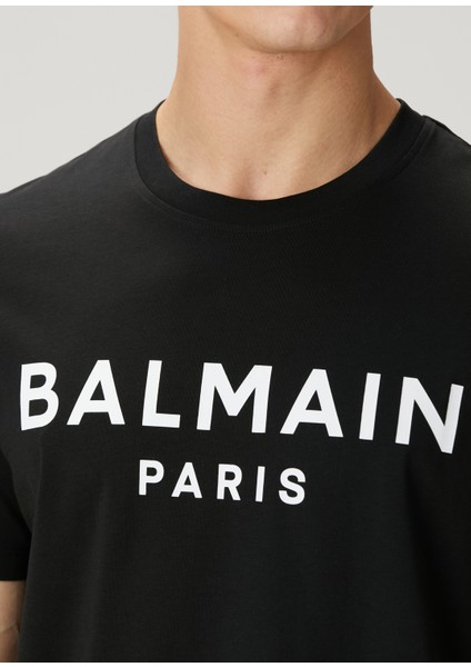 Siyah Logo Baskılı T-Shirt indirimleri