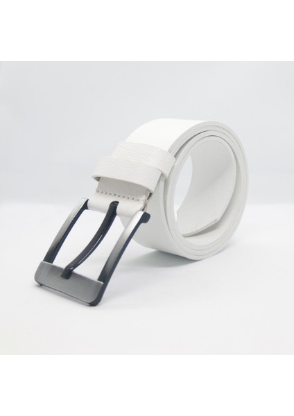 Erkek Hakiki Deri Kemer 4.5 cm Spor Model – Çelik Tokalı, Şık ve Dayanıklı Yerli Üretim