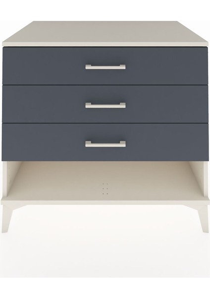 Kronos Şifonyer 3 Çekmeceli 88X59X80 Aytaşı-Antrasit