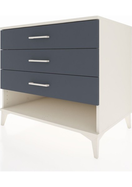 Kronos Şifonyer 3 Çekmeceli 88X59X80 Aytaşı-Antrasit modelleri