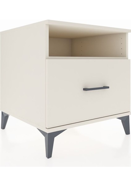 Kronos Komodin Tek Raflı Tek Çekmeceli 60X59X64 Aytaşı-Aytaşı modelleri