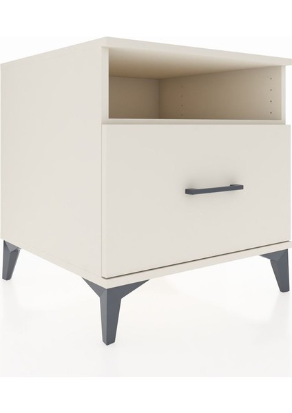 Kronos Komodin Tek Raflı Tek Çekmeceli 60X59X64 Aytaşı-Aytaşı fırsatları