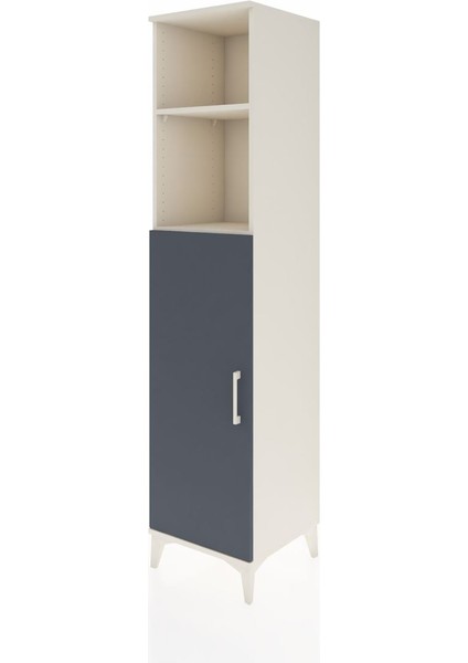 Hyperion Dolap 4 Raflı Tek Kapaklı 44X44X195 Aytaşı-Antrasit modelleri