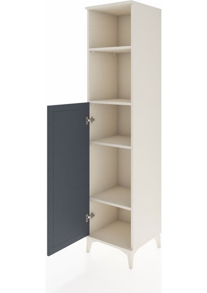 Hyperion Dolap 4 Raflı Tek Kapaklı 44X44X195 Aytaşı-Antrasit fırsatları