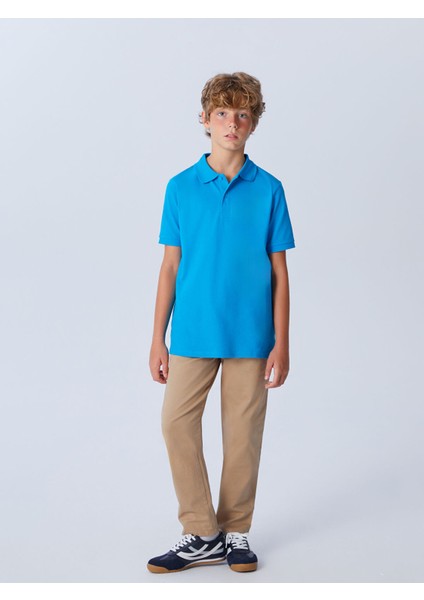 Yeni Sezon Beli Lastikli Erkek Çocuk Okul Pantolonu